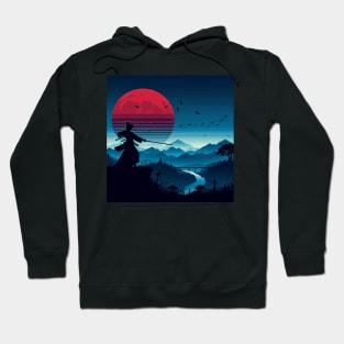 Samurai Silhouette #6 Hoodie